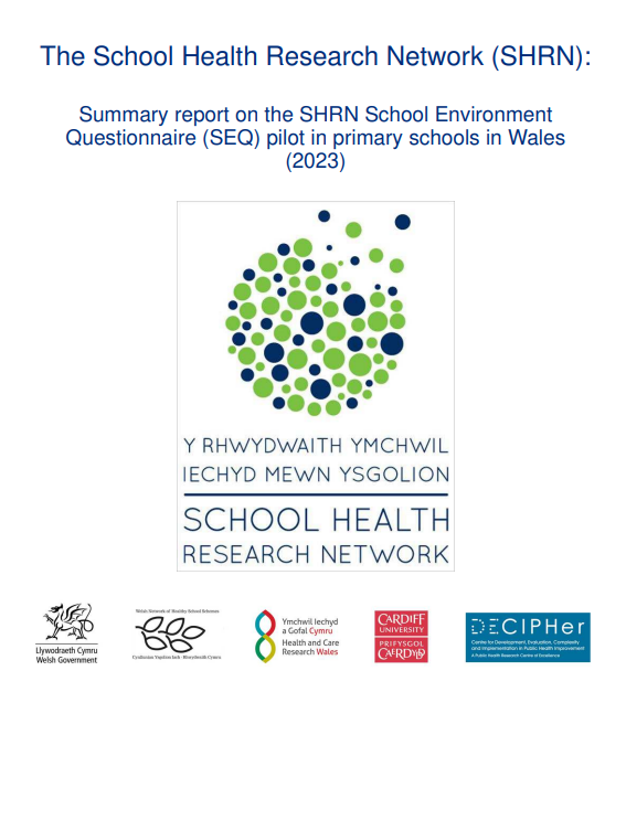 Summary Report on the SHRN School Environment Questionnaire (SEQ) Pilot in Primary Schools in Wales – 2023